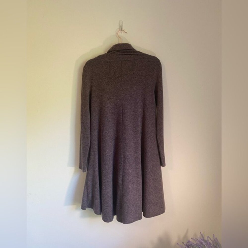 Wonderland Orange Cowl Neck Long Sleeve Fleece Dress Raisin Color Size Small - Picture 3 of 9